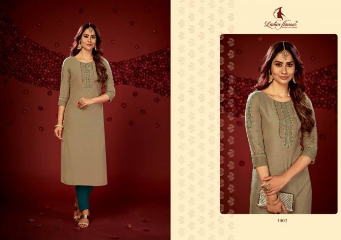 Ladies Flavour Ragini Ethnic Wear Latest Designer Stylish Kurti Collection